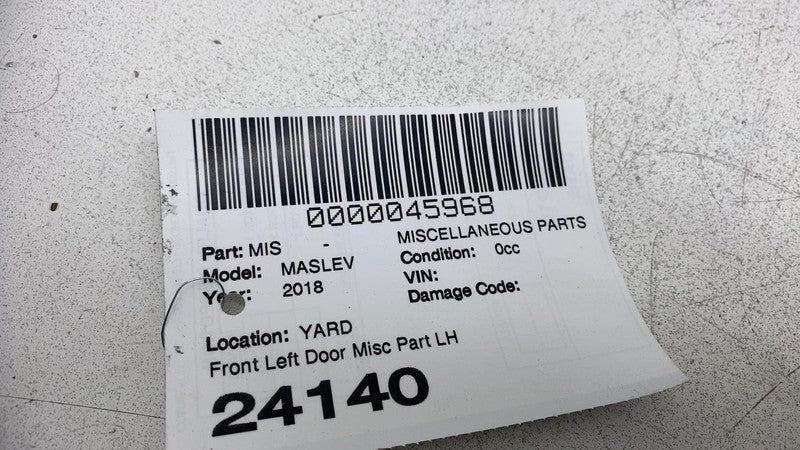 670032863 ⭕17-20 Maserati Levante Front Left Door Lower Weatherstrip Rubber Seal 670032863