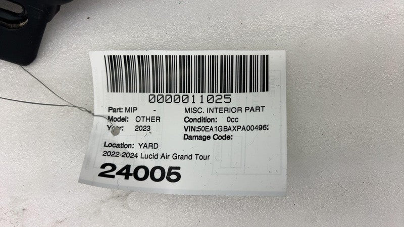 ⭕ 2022 2023 2024 Lucid Air Grand Touring Rear Upper Shelf Cover Trim P