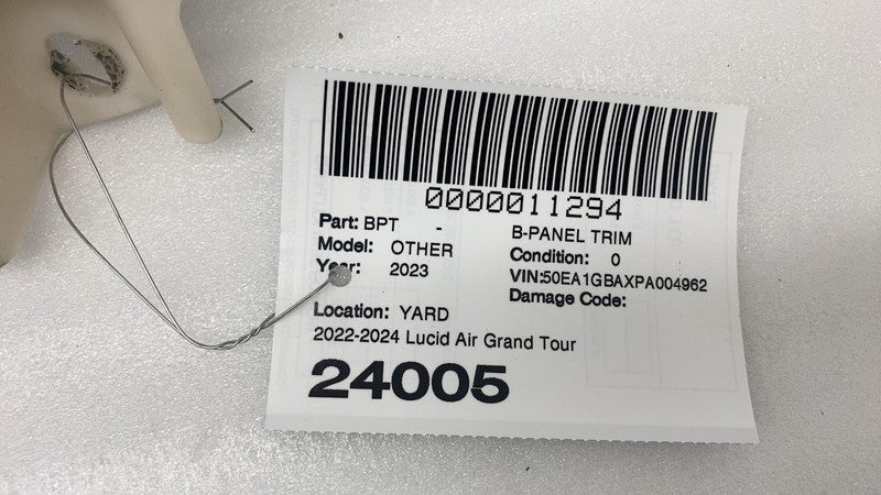 P11-NH04AJ-03 ⭕ 2022-2024 Lucid Air B-Pillar Right Passenger Side Upper Trim RH P11-NH04AJ-03