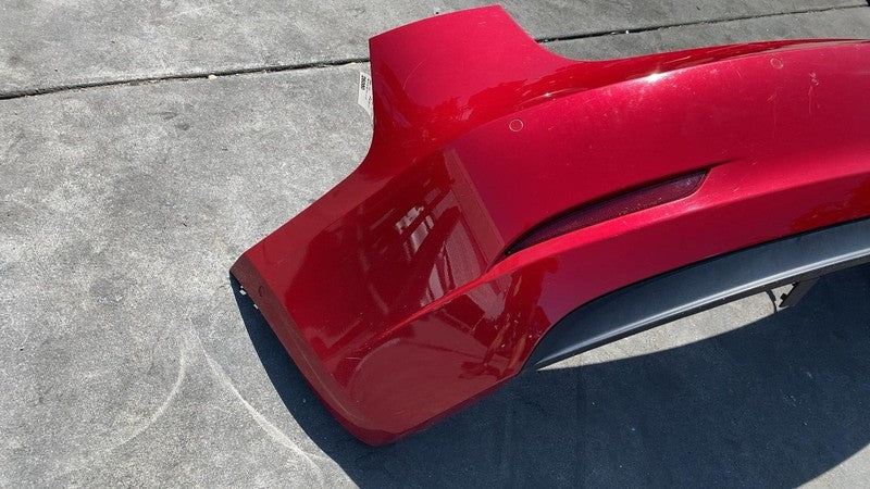 ⭕ 2017-2022 Tesla Model 3 Rear Bumper Cover w/ Park Sensor & Harness Red - PPMR