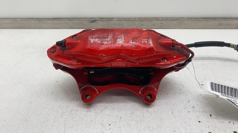 2012-2020 Tesla Model S Front Driver Side Caliper Red w/ Brake Hose Li