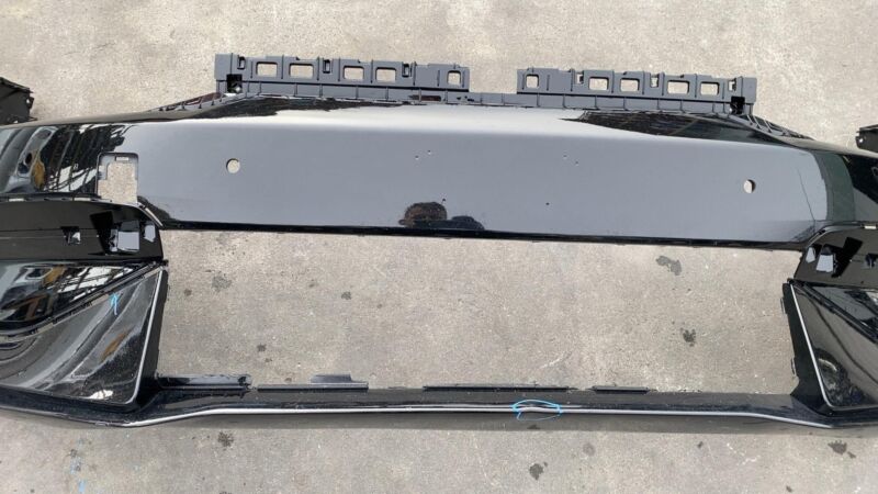 2022 2023 2024 Kia EV6 Front Bumper Cover with Sensor Holes Assembly OEM Black
