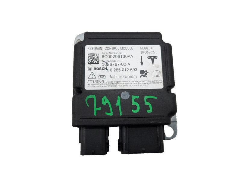 103676700A 16-20 Model X Safety Restraint Control Module Computer (Crash Data) 1036767-00-A