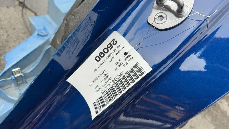 ⭕ 2020-2024 Tesla Model Y Rear Left Quarter Panel Structural Cutout LH Blue PPSB