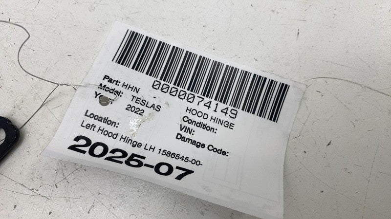 ⭕ 2021 2022 2023 Tesla Mode S Driver Side Bonnet Hood Hinge Left LH 15