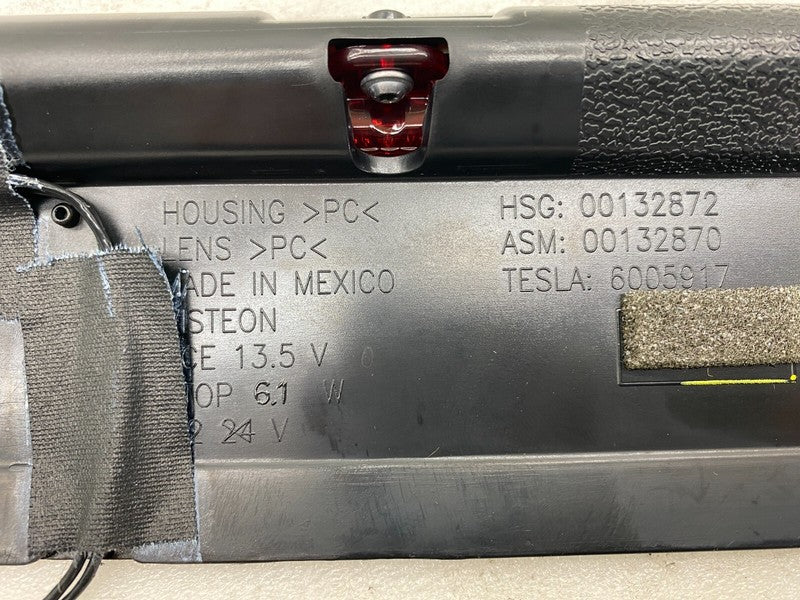 E11 5857 02 S3 ⭕ 12-23 Tesla Model S Rear Trunk Center 3rd Brake Light Stop Lamp 6005917-00-D