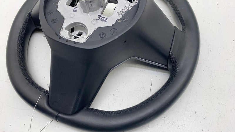 1105324 00 E ⭕ 2017-2020 Tesla Model 3 M3 Steering Wheel Leather Black Assembly 1105324-00-E