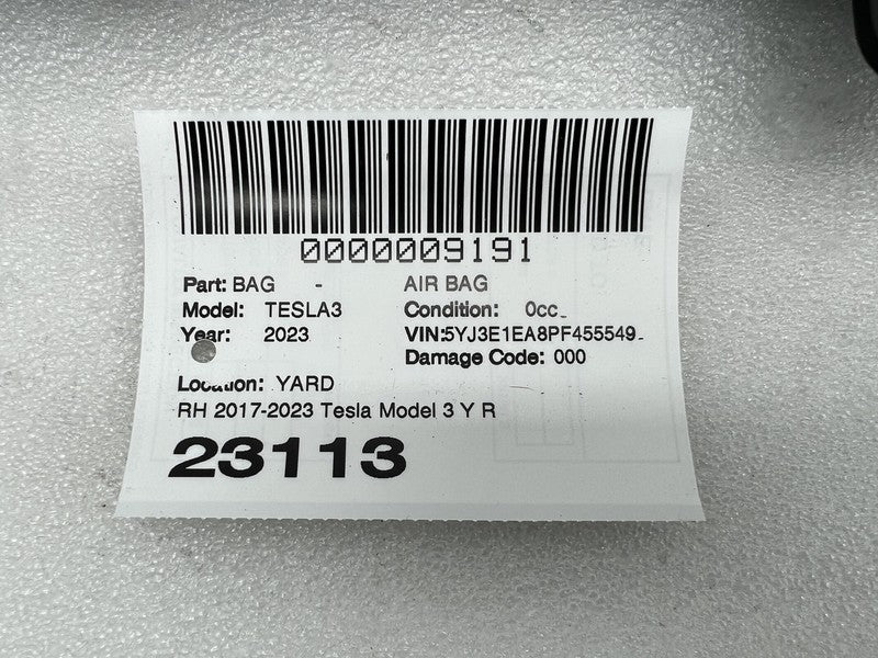 1077826 00 D ⭕ 2017-2023 Model 3 Y Passenger Side Lower Knee Safety Airbag Right 1077826-00-D