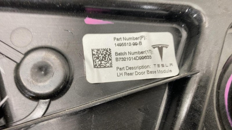⭕20-23 Tesla Model Y Rear Driver Left Door Window Regulator & Motor 14