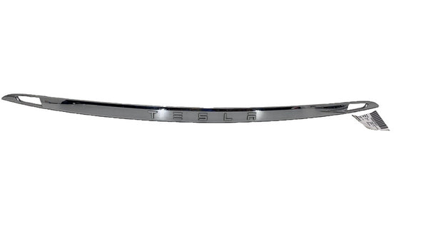 ⭕ 12-20 Tesla Model S Rear Liftgate Trunk Lid Chrome Trim Molding 1025776-00-A