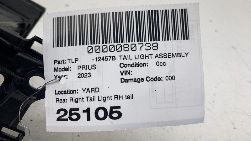 81550-47510 ⭕23-24 Toyota Prius Rear Right Quarter Panel Taillight LED Tail Lamp 81550-47510
