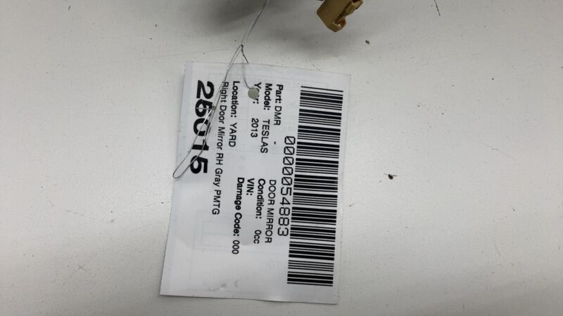 2012-2015 Tesla Model S Front Right  Exterior Rear View Door Mirror Gray - PMTG