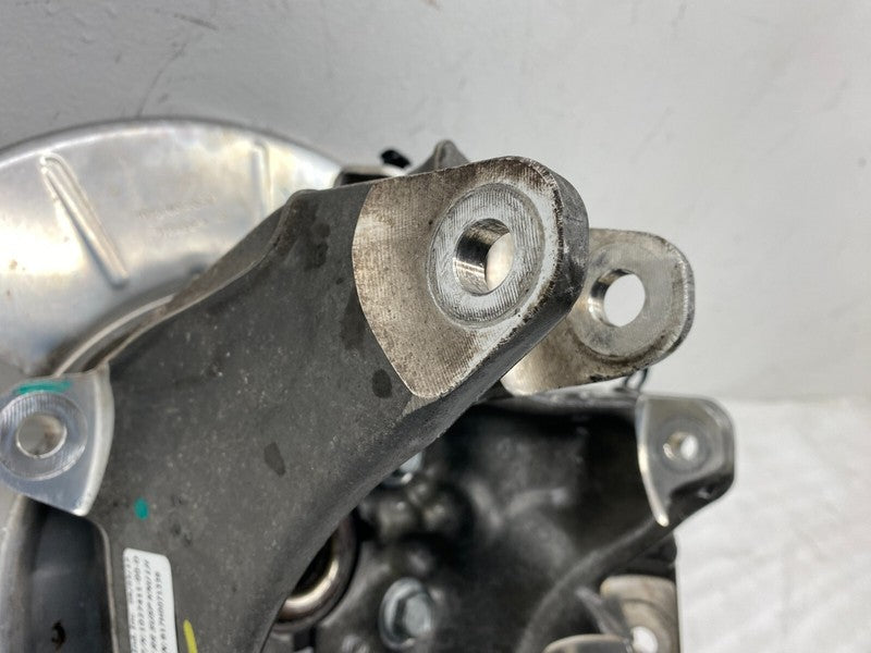 102741100D 16-20 Model X Rear Left Spindle Knuckle w/ Wheel Hub & Dust Shield  1027411-00-D