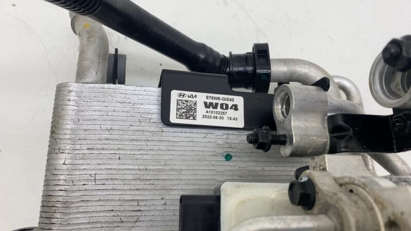 976W6GI540 ⭕ 2022 Hyundai Ioniq 5 HVAC A/C Condenser Refrigerant w/ 3 Way Valve 976W6-GI540