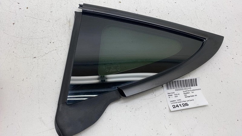 191548301C ⭕ 24 25 Model 3 Rear Driver Side Corner Window Quarter Glass Left 1915483-01-C