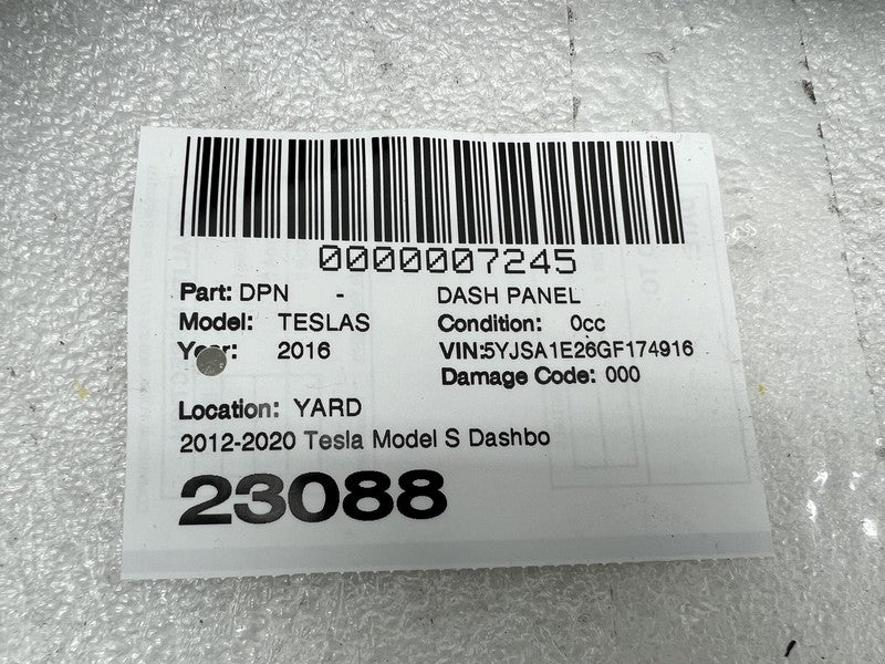 ⭕ 16-20 Tesla Model S Dashboard Instrument Panel Dash Top Pad Cover 10