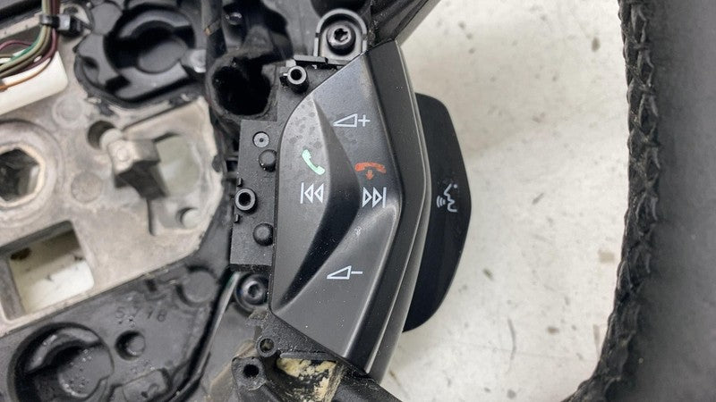 2013-2018 Ford C-Max Front Driver Steering Wheel Leather Black w/ Control Switch