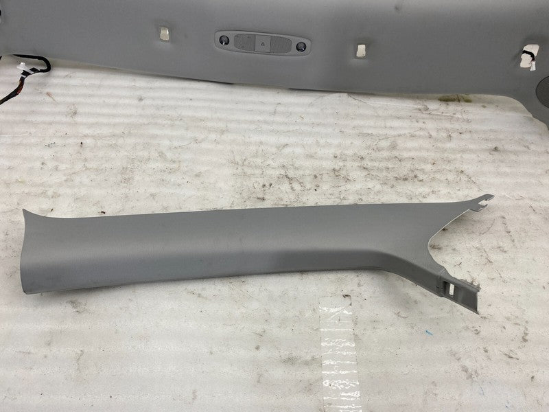 108626571I ⭕ 17-20 Tesla Model 3 Headliner w/ A-Pillar Upper Cover & Rail Trim + Sunvisor