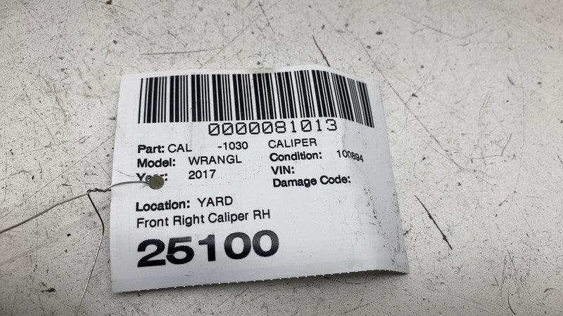 ⭕ 2007-2018 Jeep Wrangler Front Passenger Side Caliper w/ Brake Hose Line Right