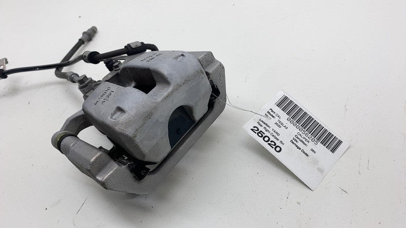 1044624-00-H ⭕ 2017-2025 Tesla Model 3 Rear Right Caliper + Brake Hose Line BASE 1044624-00-H