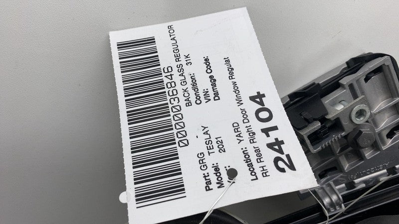 149551300D ⭕ 2020-2023 Model Y Rear Right Window Regulator & Motor w/ Carrier 1495513-00-D