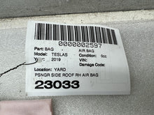 2012-2020 Tesla Model S Passenger Side Roof Curtain Safety Airbag Right Assembly
