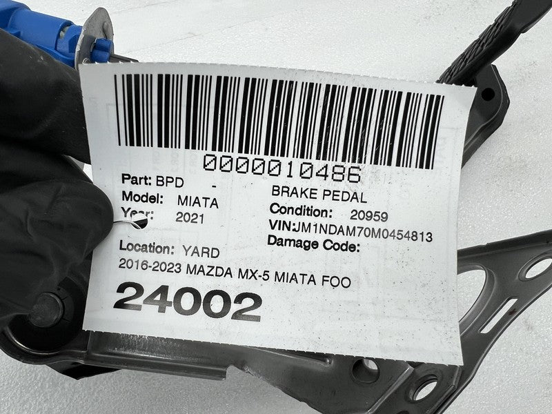 2016-2023 Mazda MX-5 Miata Floor Foot Brake Emergency Stop Pedal & Sensor Assy