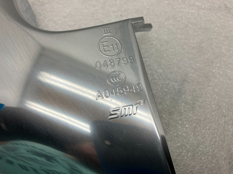 E11 048799 ⭕ 2017-2020 Tesla Model 3 Front Left Exterior Mirror Lower Mounting Cover Chrome