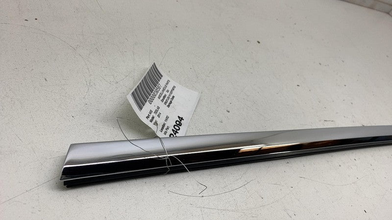 ⭕ 12-20 Model S Front Driver Outer Door Belt Mold Chrome Molding Left 