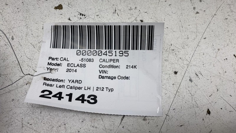 ⭕ 2010-2020 Mercedes-Benz E350 Rear Driver Side Caliper w/ Brake Hose Line Left