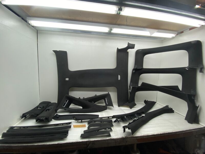 2016-2020 Tesla Model X SET Headliner Sunvisor Upper A + B + C-Pillar Trim Cover
