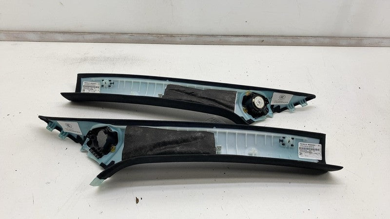 ⭕ 12-20 Model S Front Left & Right A-Pillar Upper Trim 1007440-02-K/10