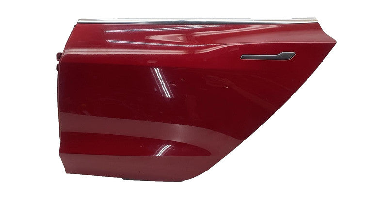 ⭕ 2017-2020 Tesla Model 3 M3 Rear Driver Side Door Shell Panel Left LH Red PPMR