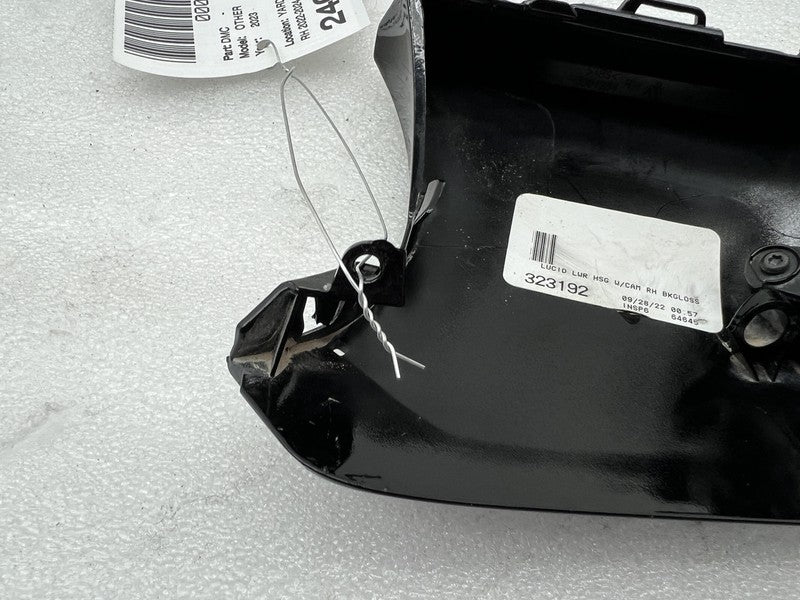 ⭕ 22-24 Lucid Air Right Mirror Trap Door Bottom Camera Cover Black P11