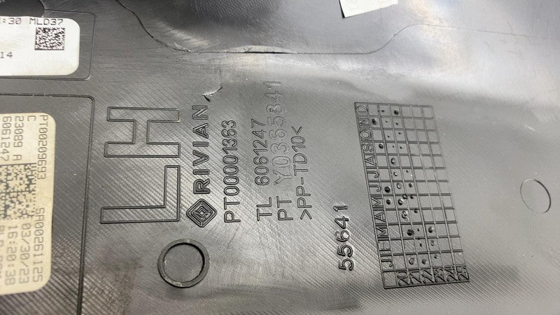 PT00001363 ⭕ 2022-2024 Rivian R1T R1S Left Side Lower B Pillar Cover Panel Trim PT00001363