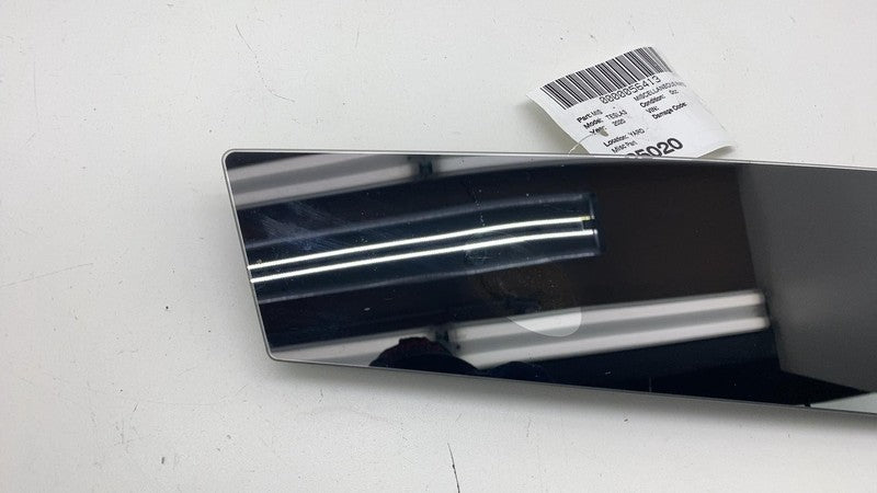 110043700E 2017-2023 Tesla Model 3 Left B-Pillar Applique Glass Trim Molding 1100437-00-E