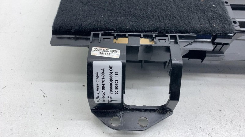 ⭕ 16-20 Model X Rear 2nd Row Middle Seat Floor Plate Catcher Module 10