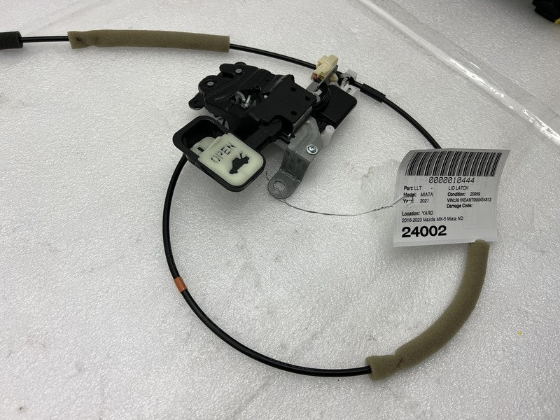 NA1J-56-820 2016-2023 Mazda MX-5 Miata Rear Trunk Decklid Latch Lock Release Actuator Cable