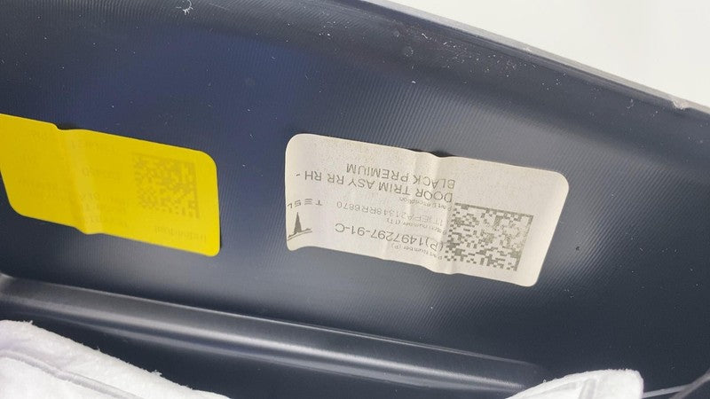⭕20-24 Tesla Model Y Rear Right Interior Door Panel Trim Card Cover 14