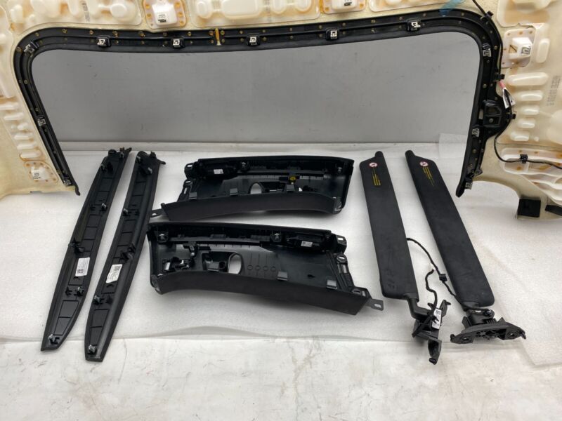 Does Not Apply 2016-2020 Tesla Model X Headliner A-Pillar + Upper B-Pillar w/ Sunvisor & Bezel