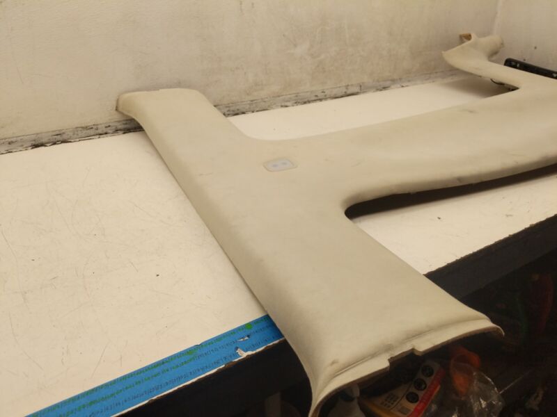105392107J 2016 2017 2018 2019 2020 Tesla Model X Roof Headliner Trim Alcantara Cream Assy