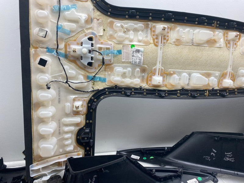 ⭕ 16-20 Tesla Model X SET Headliner Sunvisor Upper A + B + C-Pillar Tr