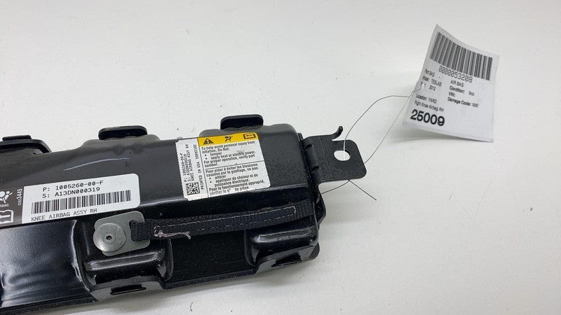 100526000F 2012-2015 Tesla Model S Front Passenger Side Lower Knee Airbag Right RH Assembly