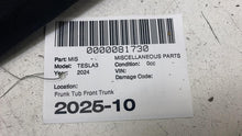 ⭕ 24-25 Model 3 Front Frunk Tray Bin Cargo Storage Compartment Box 1694495-00-G
