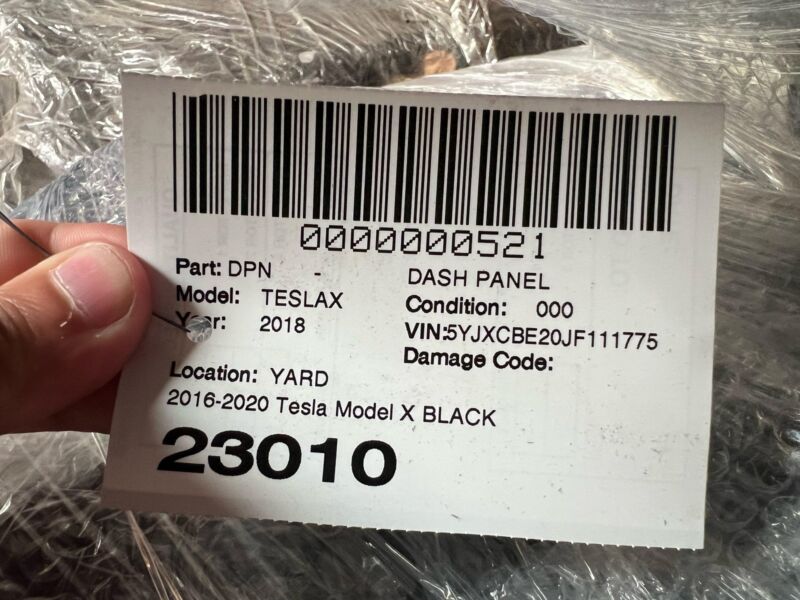 1060698-10-C 2016-2020 Tesla Model X Dashboard Instrument Panel Interior Dash Trim Cover OEM