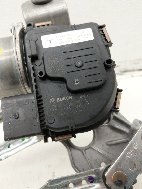 1490242 00 A ⭕ 20-23 Tesla Model Y Front Windshield Wiper Linkage Motor & Module 1490242-00-A