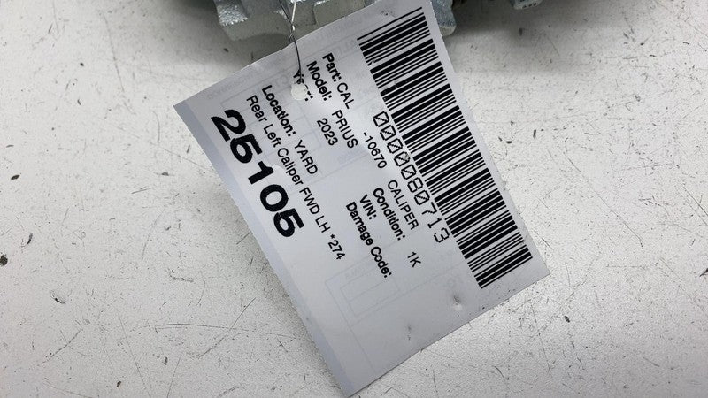⭕ 2023-2024 Toyota Prius Rear Driver Side Caliper w/ Brake Hose Line Left FWD