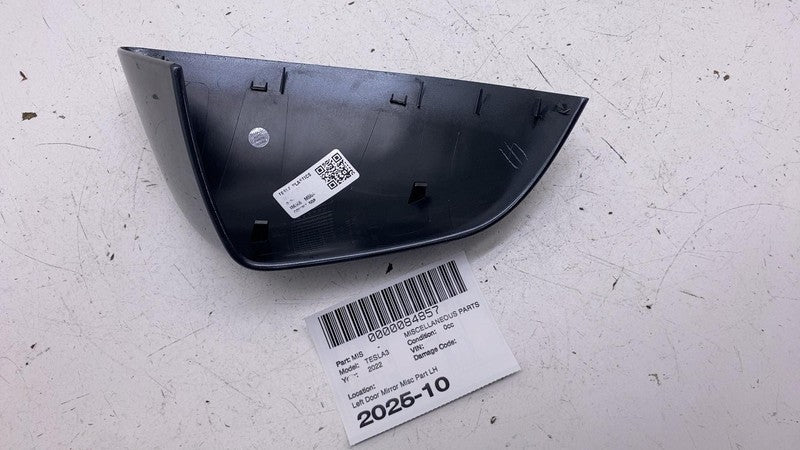 ⭕ 2017-2025 Tesla Model 3 Left Exterior Door Mirror Skull Cap Cover 10