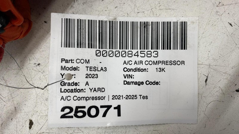 ⭕ 21-25 Model 3 Air Conditioning AC Compressor Pump w/ Wire Harness 15