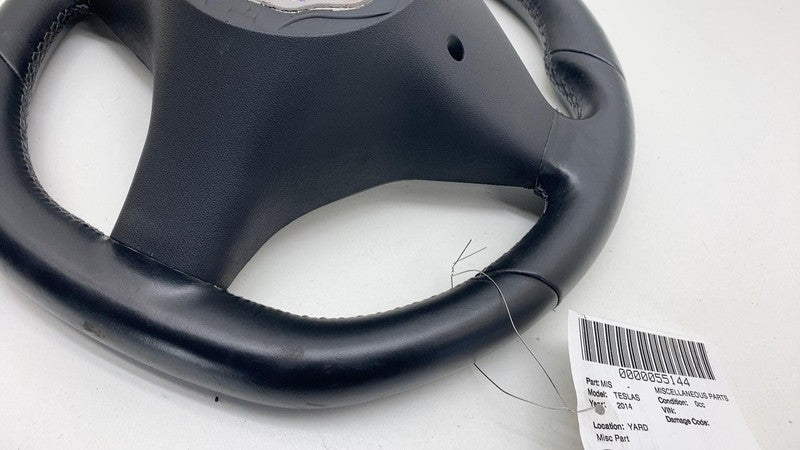 1036774-00-C 2012-2015 Tesla Model S MS Performance Steering Wheel Black Leather Assembly OEM